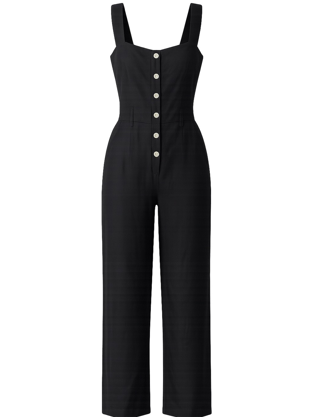 Rails Kyra Black Linen Blend Jumpsuit
Size XS